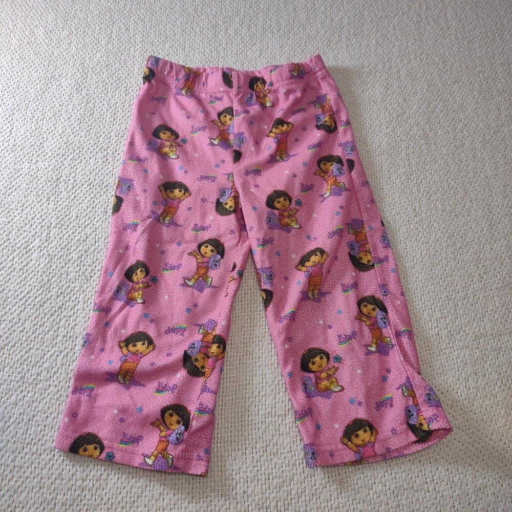 Dora The Explorer Pajama Pants‎ 3T Nostalgia Casual Lightweight